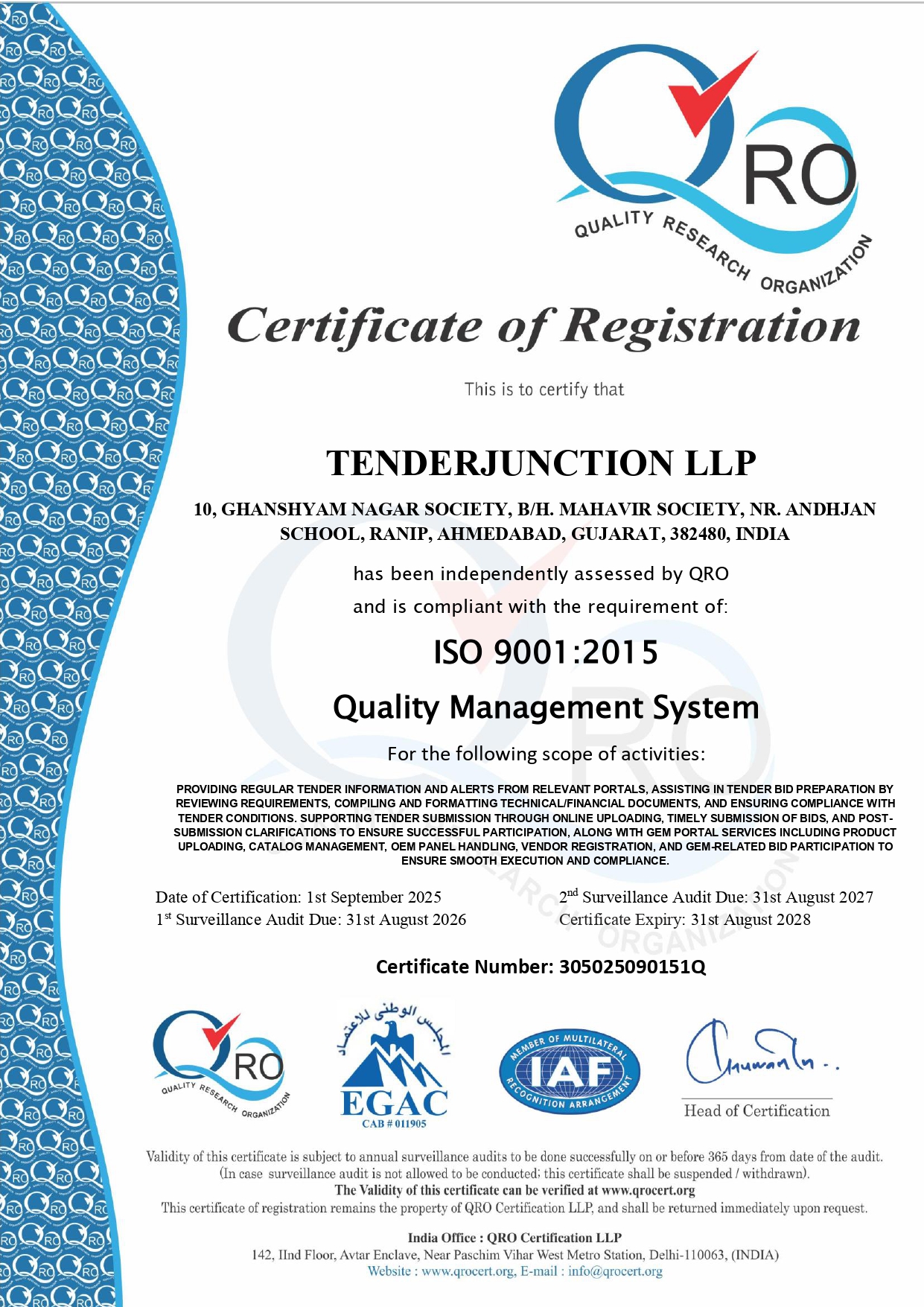 ISO Certificate