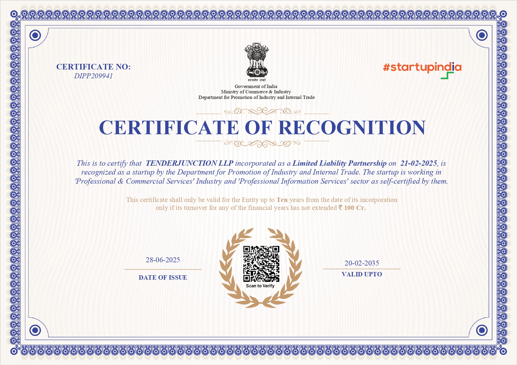 Startup Registration